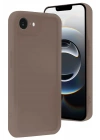 Mey İthalat®  iPhone 16E Kılıf Viera Silikon - Kahverengi