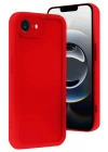 Mey İthalat®  iPhone 16E Kılıf Viera Silikon - Kırmızı