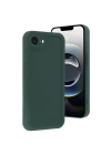 Mey İthalat®  iPhone 16E Kılıf Viera Silikon - Koyu Yeşil