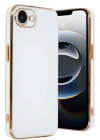 Mey İthalat®  iPhone 16E Kılıf Volet Silikon - Beyaz
