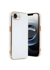 Mey İthalat®  iPhone 16E Kılıf Volet Silikon - Beyaz