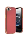 Mey İthalat®  iPhone 16E Kılıf Volet Silikon - Kırmızı