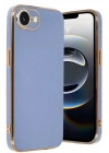 Mey İthalat®  iPhone 16E Kılıf Volet Silikon - Mavi
