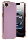 Mey İthalat®  iPhone 16E Kılıf Volet Silikon - Mor