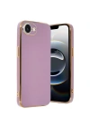 Mey İthalat®  iPhone 16E Kılıf Volet Silikon - Mor
