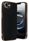 Mey İthalat®  iPhone 16E Kılıf Volet Silikon - Siyah