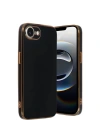 Mey İthalat®  iPhone 16E Kılıf Volet Silikon - Siyah