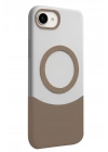 Mey İthalat®   iPhone 16E Velar Magsafe Kapak - Çöl Titanyum