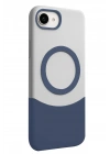 Mey İthalat®   iPhone 16E Velar Magsafe Kapak - Lacivert