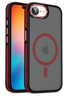 Mey İthalat®  iPhone 16E Winner Magsafe Kapak - Kırmızı