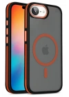 Mey İthalat®  iPhone 16E Winner Magsafe Kapak - Turuncu