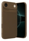 Mey İthalat®   iPhone 17 Air Auto Focus Karbon Kapak - Kahverengi