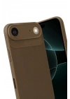 Mey İthalat®   iPhone 17 Air Auto Focus Karbon Kapak - Kahverengi