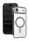 Mey İthalat®   iPhone 17 Air Joke Simli Magneticsafe Kılıf - Gümüş