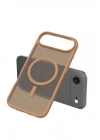Mey İthalat®   iPhone 17 Air Jota Magsafe Kapak - Çöl Titanyum