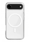 Mey İthalat®  iPhone 17 Air Kılıf Magneticsafe Şeffaf Silikon - Şeffaf