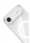 Mey İthalat®  iPhone 17 Air Kılıf Pc Real Magsafe Kapak - Şeffaf
