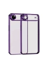 Mey İthalat®   iPhone 17 Air  Lensli Silikon - Açık Mor