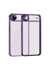 Mey İthalat®   iPhone 17 Air  Lensli Silikon - Açık Mor