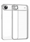 Mey İthalat®   iPhone 17 Air  Lensli Silikon - Gümüş