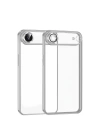 Mey İthalat®   iPhone 17 Air  Lensli Silikon - Gümüş