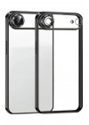 Mey İthalat®   iPhone 17 Air  Lensli Silikon - Siyah