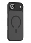 Mey İthalat®   iPhone 17 Air Megane Magsafe Kapak - Siyah