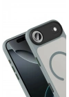 Mey İthalat®   iPhone 17 Air Megane Magsafe Kapak - Titan Gri