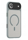 Mey İthalat®   iPhone 17 Air Megane Magsafe Kapak - Titan Gri