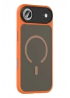 Mey İthalat®   iPhone 17 Air Megane Magsafe Kapak - Turuncu