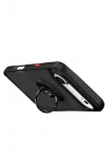 Mey İthalat®   iPhone 17 Air Montreal Yüzüklü Silikon Kapak - Siyah