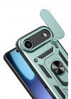 Mey İthalat®   iPhone 17 Air Pars Lens Yüzüklü Silikon - Yeşil