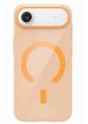 Mey İthalat®   iPhone 17 Air PC Blank Magsafe Kapak - Turuncu