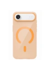Mey İthalat®   iPhone 17 Air PC Blank Magsafe Kapak - Turuncu
