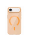 Mey İthalat®   iPhone 17 Air PC Blank Magsafe Kapak - Turuncu
