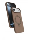 Mey İthalat®   iPhone 17 Air Regal Magsafe Standlı Kapak - Çöl Titanyum
