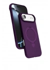 Mey İthalat®   iPhone 17 Air Regal Magsafe Standlı Kapak - Derin Mor