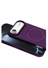 Mey İthalat®   iPhone 17 Air Regal Magsafe Standlı Kapak - Derin Mor