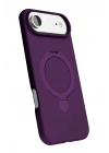 Mey İthalat®   iPhone 17 Air Regal Magsafe Standlı Kapak - Derin Mor