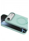Mey İthalat®   iPhone 17 Air Regal Magsafe Standlı Kapak - Su Yeşili