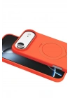 Mey İthalat®   iPhone 17 Air Regal Magsafe Standlı Kapak - Turuncu