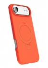 Mey İthalat®   iPhone 17 Air Regal Magsafe Standlı Kapak - Turuncu