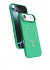 Mey İthalat®   iPhone 17 Air Regal Magsafe Standlı Kapak - Yeşil