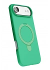 Mey İthalat®   iPhone 17 Air Regal Magsafe Standlı Kapak - Yeşil