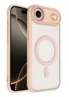 Mey İthalat®   iPhone 17 Air Terea Magsafe Kapak - Pembe