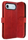 Mey İthalat®   iPhone 17 Air Trend S Plus Kapaklı Kılıf - Kırmızı