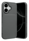 Mey İthalat®   iPhone 17 Auto Focus Karbon Kapak - Gri