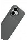 Mey İthalat®   iPhone 17 Auto Focus Karbon Kapak - Gri