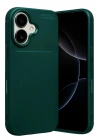 Mey İthalat®   iPhone 17 Auto Focus Karbon Kapak - Koyu Yeşil