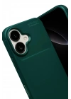 Mey İthalat®   iPhone 17 Auto Focus Karbon Kapak - Koyu Yeşil